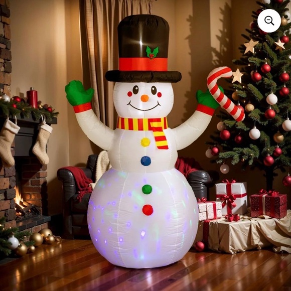 Presence 8FT Christmas Inflatable Snowman Outdoor Decor,...